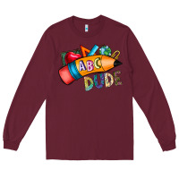 Burgundy dude Long Sleeve Tee - CowhideDigitalArt