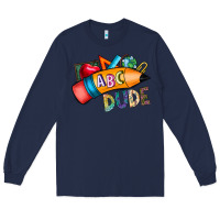 Navy dude Long Sleeve Tee - CowhideDigitalArt