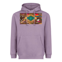 Lavender western gemstone and leopard with serape licanse plate Heavyweight Hoodie - Artiststas