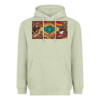 Matcha western gemstone and leopard with serape licanse plate Heavyweight Hoodie - Artiststas