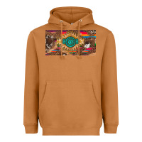 Meerkat western gemstone and leopard with serape licanse plate Heavyweight Hoodie - Artiststas