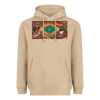 Mushroom western gemstone and leopard with serape licanse plate Heavyweight Hoodie - Artiststas