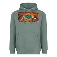 Sage western gemstone and leopard with serape licanse plate Heavyweight Hoodie - Artiststas