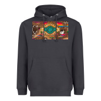Smoke western gemstone and leopard with serape licanse plate Heavyweight Hoodie - Artiststas