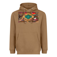 Toasted Coconut western gemstone and leopard with serape licanse plate Heavyweight Hoodie - Artiststas