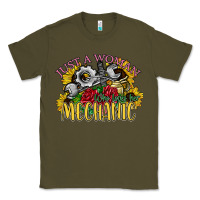 Army Green just a woman who loves her mechanic Classic Tee - SublimationCraftShop