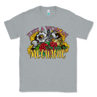 Heather Grey just a woman who loves her mechanic Classic Tee - SublimationCraftShop