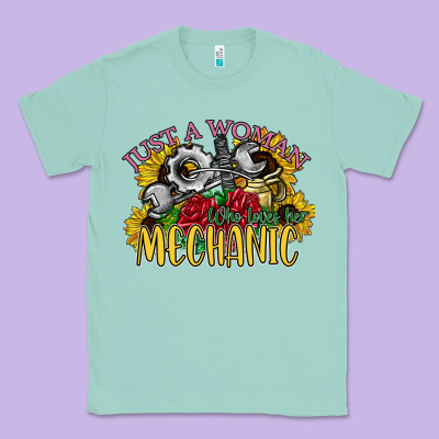 Just A Woman Who Loves Her Mechanic Classic Tee Designed By Sublimationcraftshop