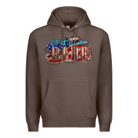 Coffee American babe Premium Hoodie - NancyCooperArtShop