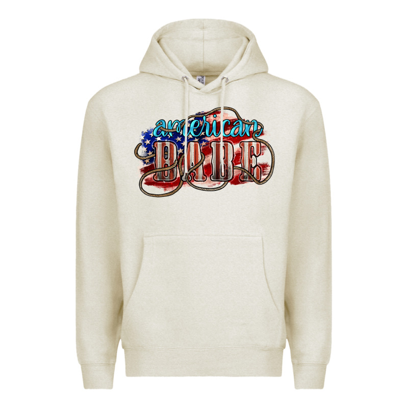 American Babe Premium Hoodie by NancyCooperArtShop | Teevron