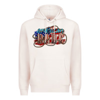 Pale Pink American babe Premium Hoodie - NancyCooperArtShop
