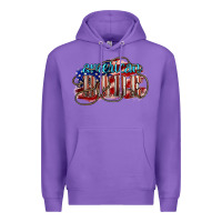 Purple American babe Premium Hoodie - NancyCooperArtShop