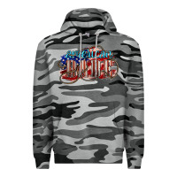 Slate Camo American babe Premium Hoodie - NancyCooperArtShop