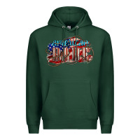 Sports Green American babe Premium Hoodie - NancyCooperArtShop