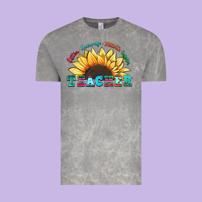Teacher Sunflower Listen Encourage Motivate Inspir Vintage Tee Designed By Zillion Design Studio