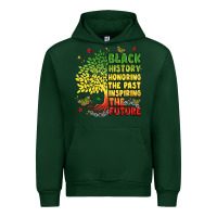 Forest Green title black history celebration Urban Hoodie - LillyAllenDesigns