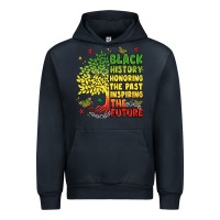 Navy title black history celebration Urban Hoodie - LillyAllenDesigns
