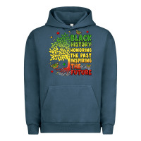 Pigment Midnight Navy title black history celebration Urban Hoodie - LillyAllenDesigns