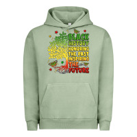 Pigment Oil Green title black history celebration Urban Hoodie - LillyAllenDesigns