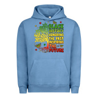 Pigment Pebble Blue title black history celebration Urban Hoodie - LillyAllenDesigns