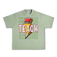 Oil Green teach Urban Heavy Tee - texasbilliewilder