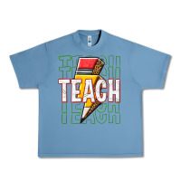 Pebble Blue teach Urban Heavy Tee - texasbilliewilder