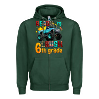 Sports Green ready to school crush 6th grade Zipper Hoodie - AdoDesignShop