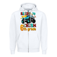 White ready to school crush 6th grade Zipper Hoodie - AdoDesignShop