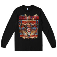 Black Deer hunter 4th of july Long Sleeve Tee - CowGirlArtShop