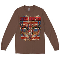 Chestnut Deer hunter 4th of july Long Sleeve Tee - CowGirlArtShop