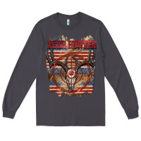 Smoke Deer hunter 4th of july Long Sleeve Tee - CowGirlArtShop
