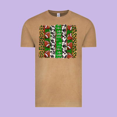 Vintage Tee football brush strokes