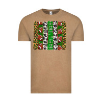 Vintage Coffee football brush strokes Vintage Tee - texasbilliewilder