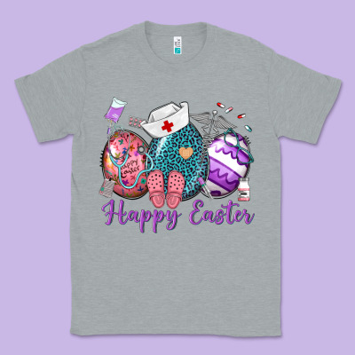 Happy Easter Eggs Nurse N Classic Tee Designed By Neo Western