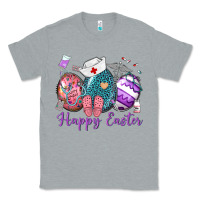 Heather Grey happy easter eggs nurse n Classic Tee - Neo Western