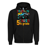 Black ready to school crush 5th grade Zipper Hoodie - AdoDesignShop
