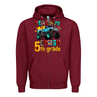 Burgundy ready to school crush 5th grade Zipper Hoodie - AdoDesignShop