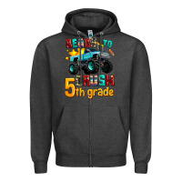 Charcoal Heather ready to school crush 5th grade Zipper Hoodie - AdoDesignShop