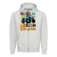 Dove Grey ready to school crush 5th grade Zipper Hoodie - AdoDesignShop
