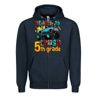 Navy ready to school crush 5th grade Zipper Hoodie - AdoDesignShop