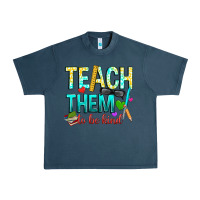 Midnight Navy teach them to be kind Urban Heavy Tee - texasbilliewilder