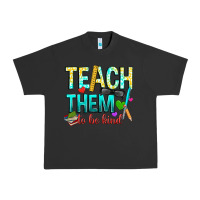 Pigment Black teach them to be kind Urban Heavy Tee - texasbilliewilder