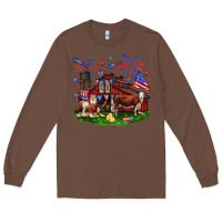 Chestnut Barn farm animals 4th of July Long Sleeve Tee - Neo Western