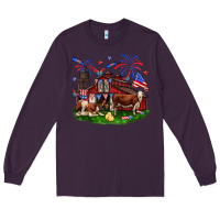 Plum Barn farm animals 4th of July Long Sleeve Tee - Neo Western