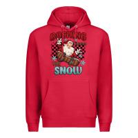 Cardinal dashing through the snow Premium Hoodie - MaliasSmallBusiness