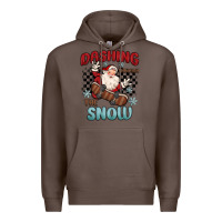 Coffee dashing through the snow Premium Hoodie - MaliasSmallBusiness