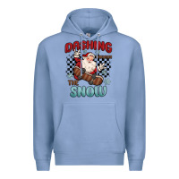 Colony Blue dashing through the snow Premium Hoodie - MaliasSmallBusiness