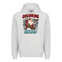 Dove Grey dashing through the snow Premium Hoodie - MaliasSmallBusiness