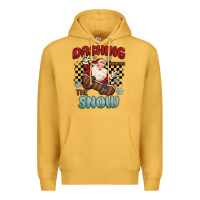 Mustard dashing through the snow Premium Hoodie - MaliasSmallBusiness
