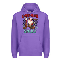 Purple dashing through the snow Premium Hoodie - MaliasSmallBusiness